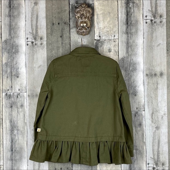 Kate Spade Girls Olive Ruffle Field Jacket Size 4Y - Picture 2 of 8